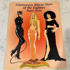 Glamorous Movie Stars of the Eighties Paper Dolls Softcover Cher Bett Daryl ect